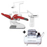 Paquete Unidad Dental Eléctrica Titán Jr 2023 Rojas Dent + Compresor Dental 1 Hp