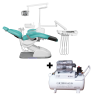 Paquete Unidad Dental Eléctrica CLS Rojas Dent + Compresor 1 HP