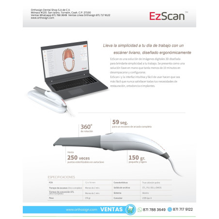 Escaner intraoral Ez Scaner Vatech