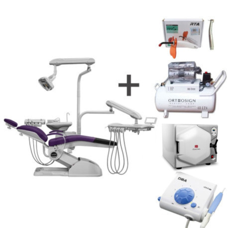 Paquete Unidad Dental Luxor, Compresor, Autoclave, Cavitrón, Lámpara de Fotocurado y Pieza de Alta