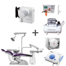 Paquete Unidad Dental Luxor, Compresor, Autoclave, Rayos X, Cavitron, Lámpara de Fotocurado y Pieza de Alta