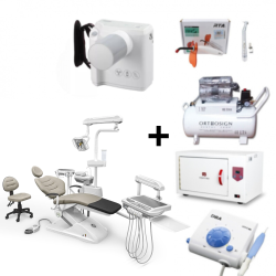 Paquete Unidad Dental Luxor 2, Compresor, Autoclave, Rayos X, Cavitrón, Lámpara de Fotocurado y Pieza de Alta