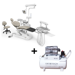 Paquete Unidad Dental Eléctrica Luxor Peymar + Compresor Dental 1 Hp