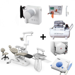 Paquete Unidad Dental Luxor 2, Compresor, Autoclave, Rayos X, Cavitrón, Lámpara de Fotocurado y Pieza de Alta