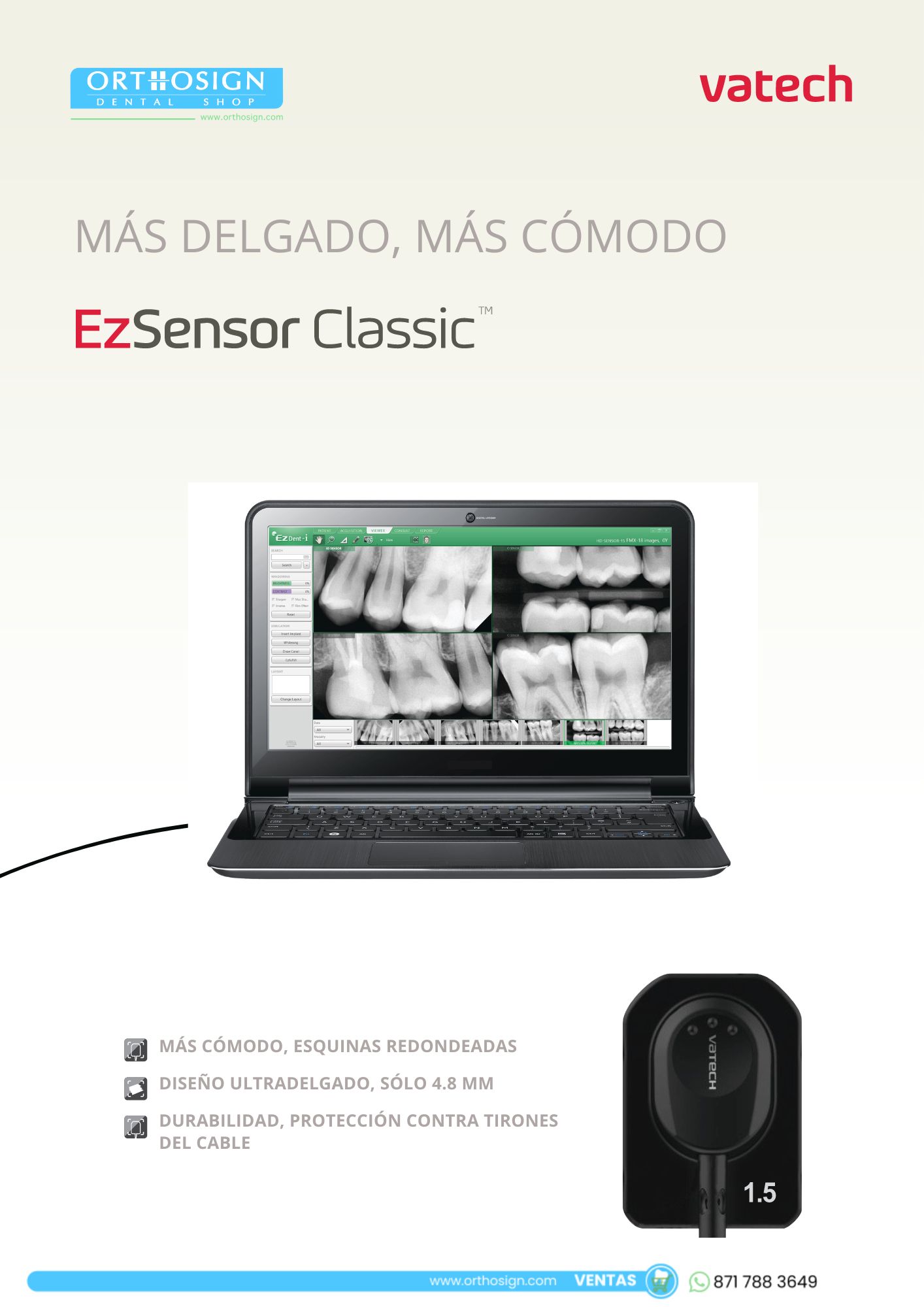 Radiovisiógrafo Vatech Ez Sensor Classic Orthosign - Catálogo 1