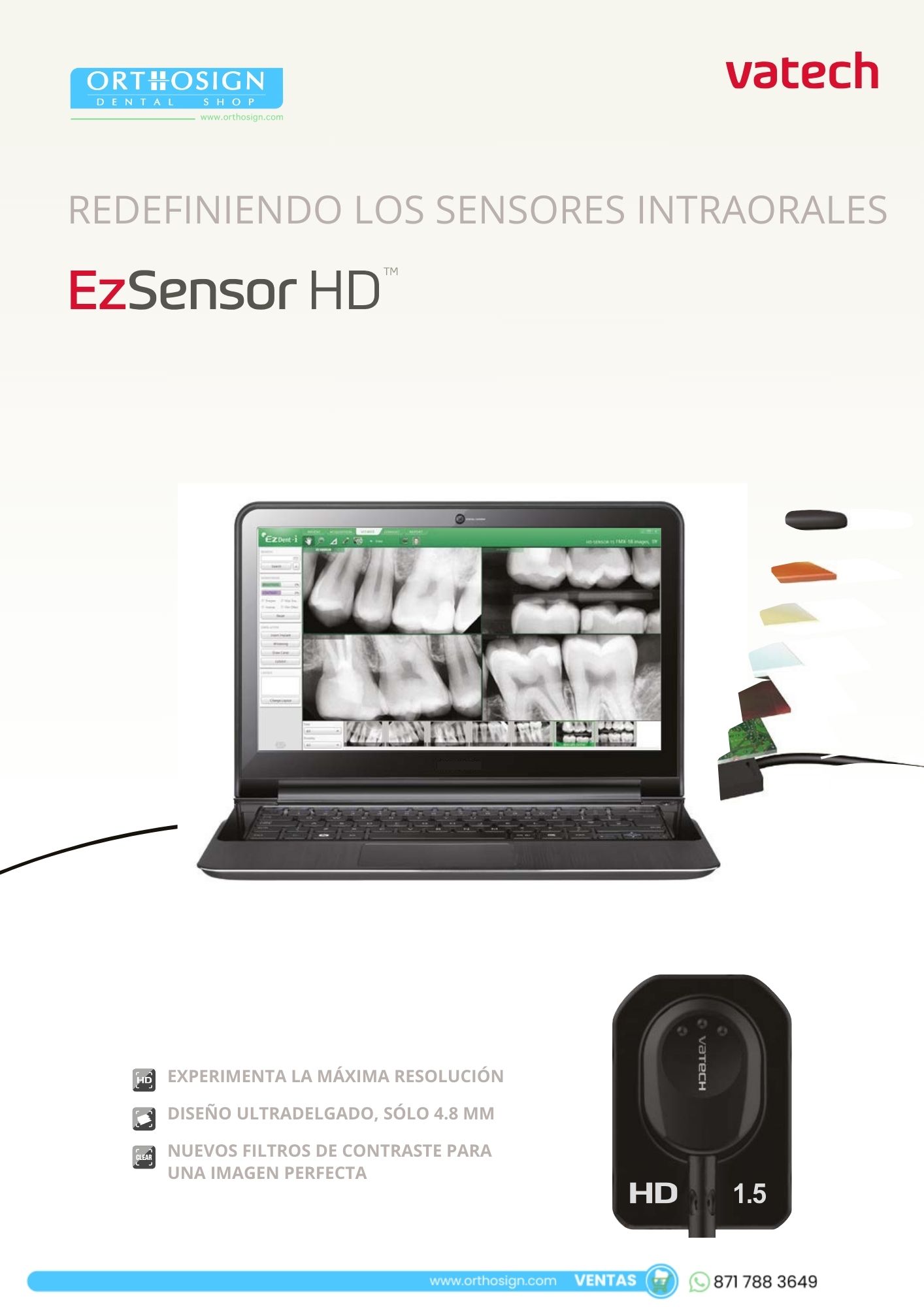 Radiovisiógrafo Vatech Ez Sensor HD Orthosign - Catálogo 2
