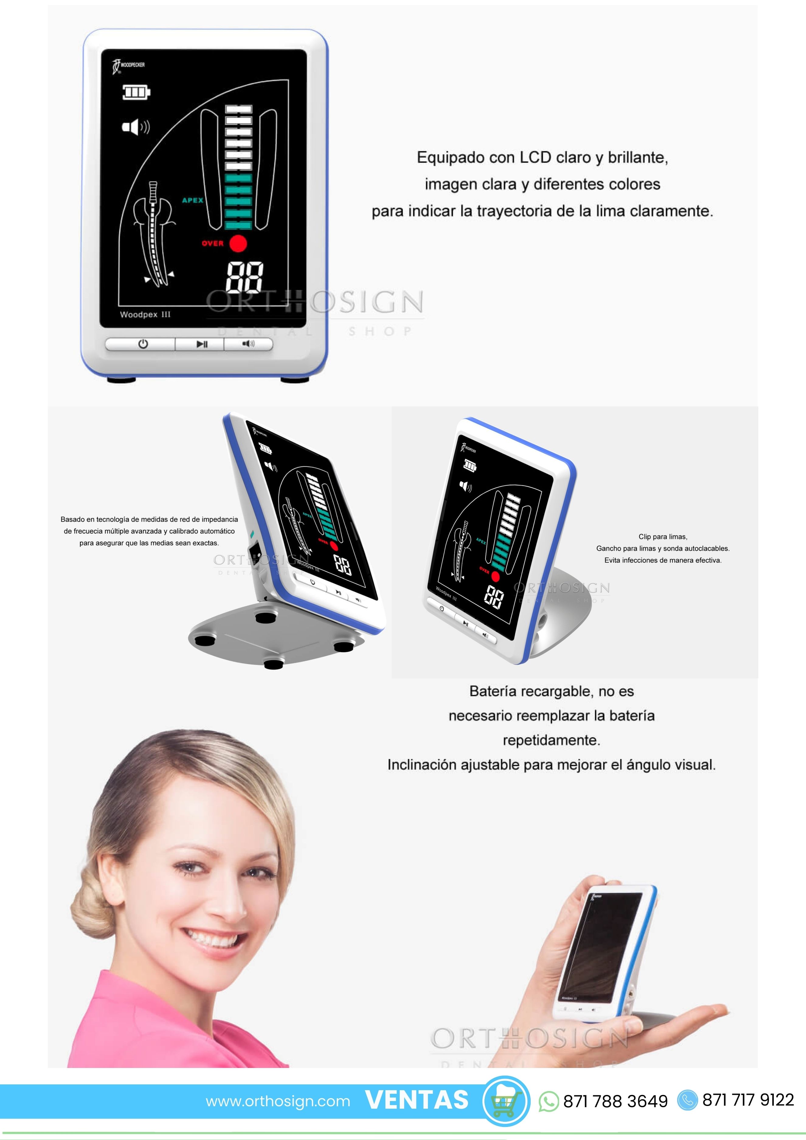 Localizador de Apice Woodpecker Woodpex III Orthosign