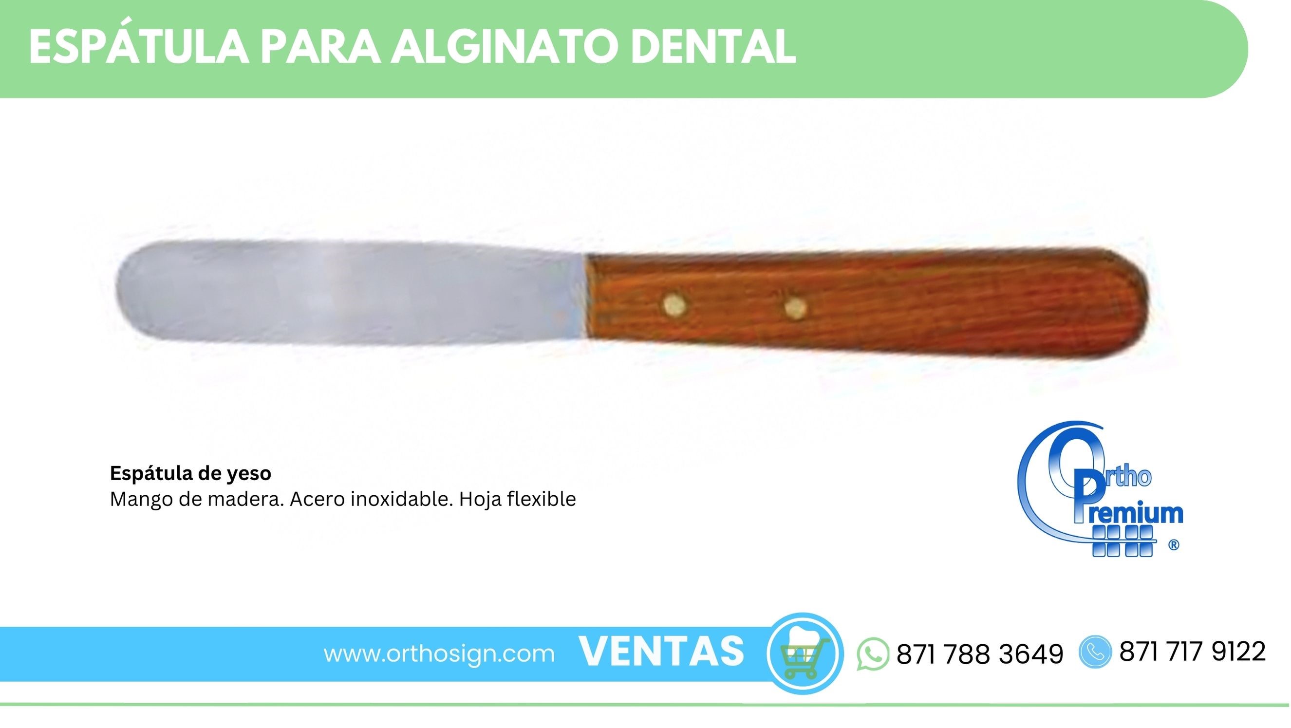 Espátula para Alginato Dental Ortho Premium ORTHOSIGN