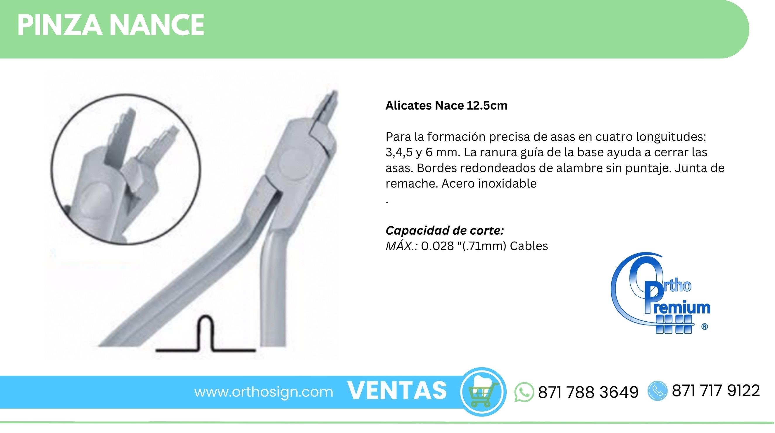 Pinza Nance Ortho Premium Orthosign