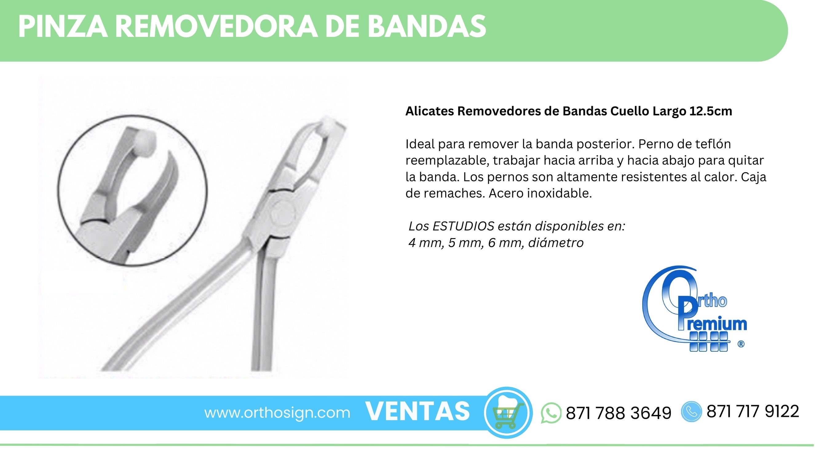 Pinza Removedora de Bandas Ortho Premium ORTHOSIGN