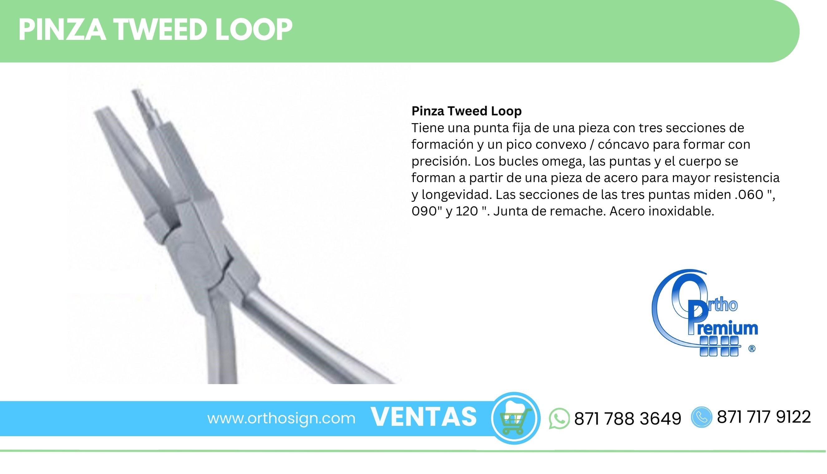 Pinza Tweed Loop Ortho Premiu ORTHOSIGN