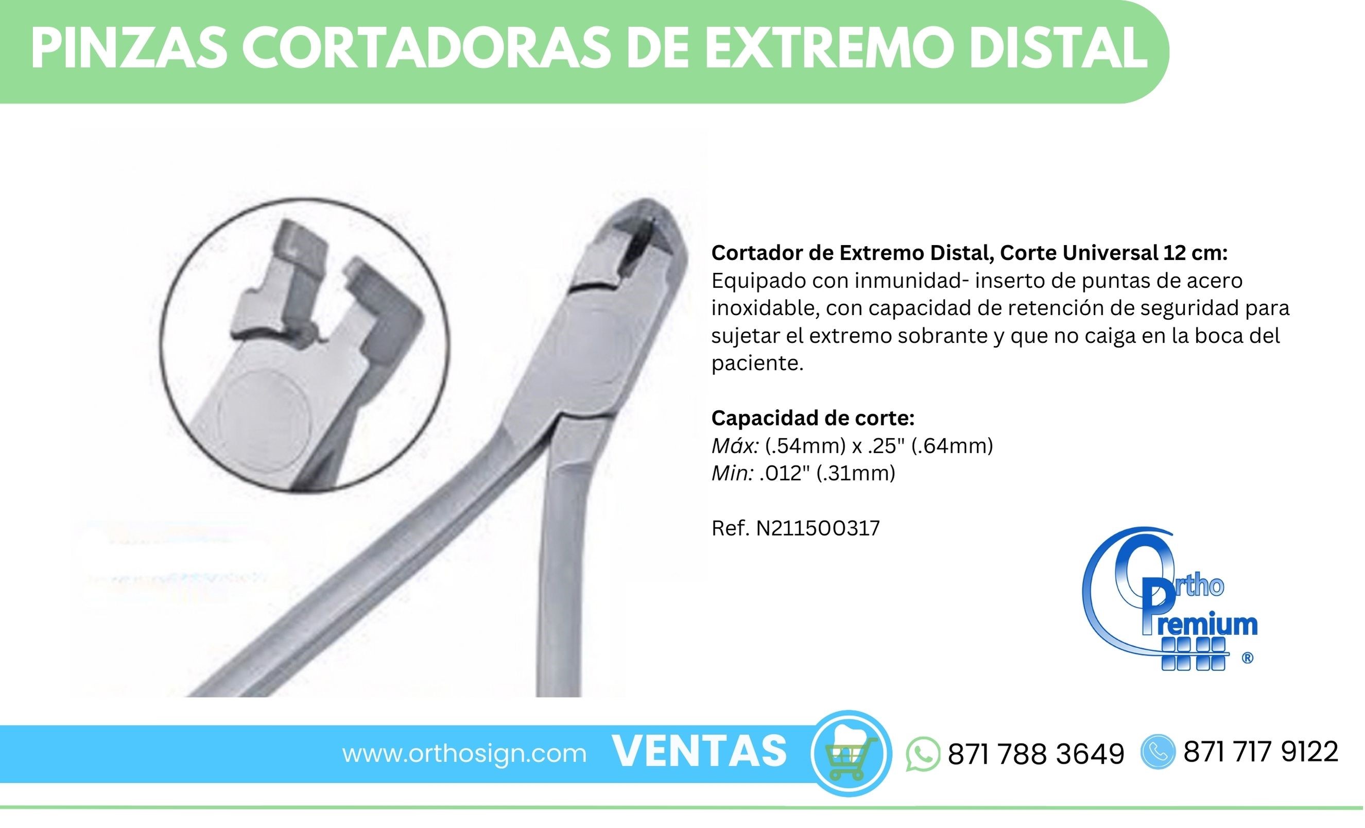 Pinzas Cortadoras de Extremo Distal ORTHOSIGN