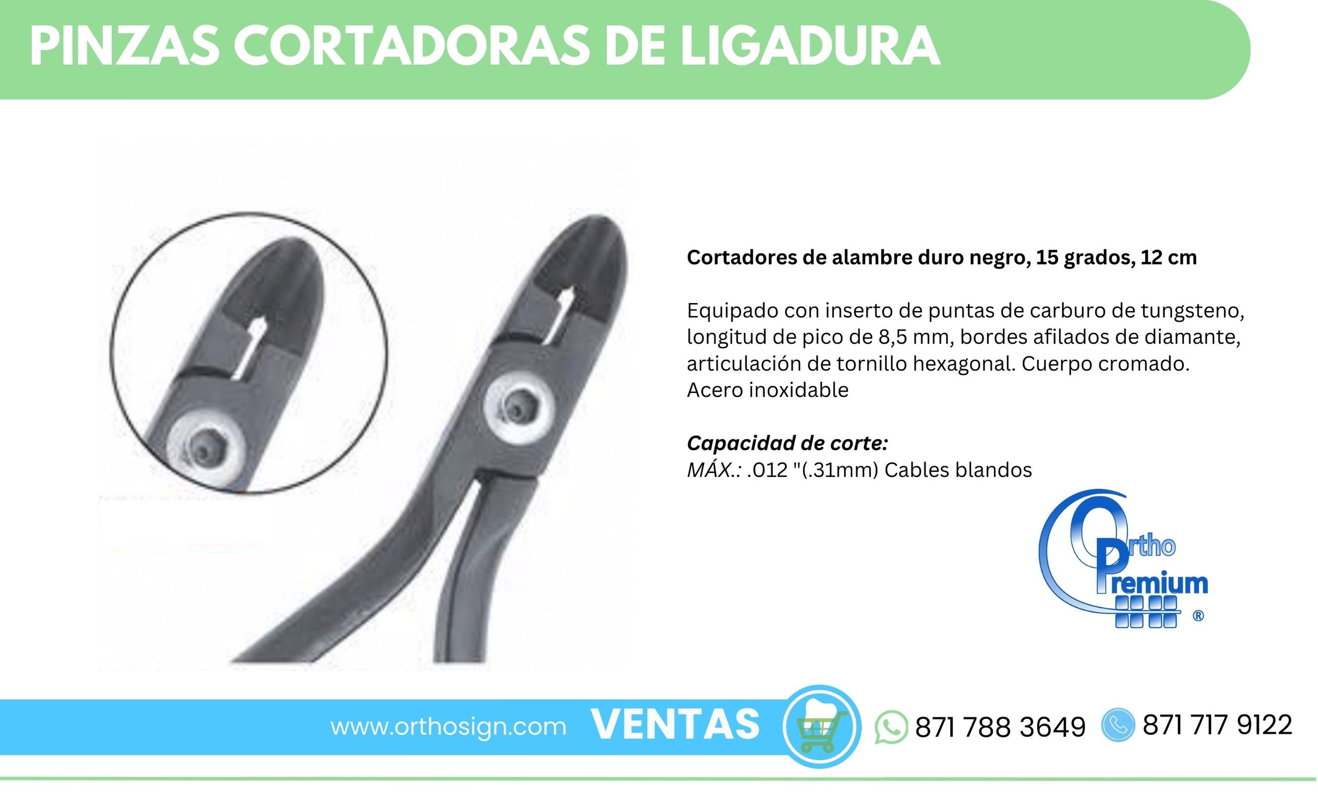 ALICATE CORTE DE LIGADURA YDM - Innova Orthodontics