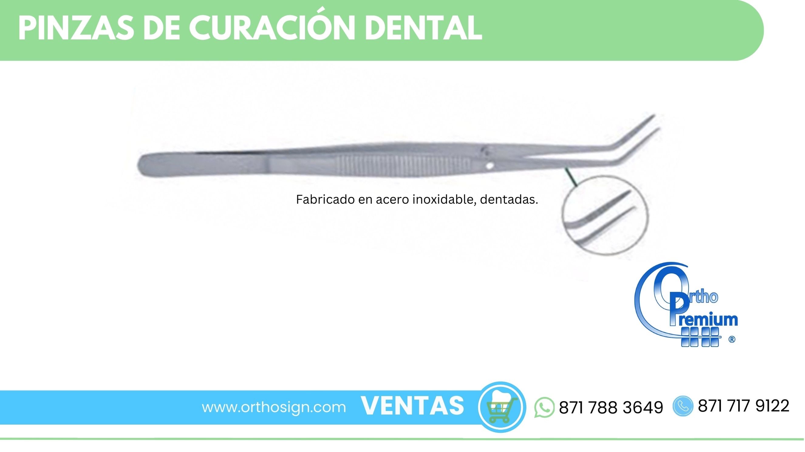 Pinzas de Curación Dental Ortho Premium ORTHOSIGN