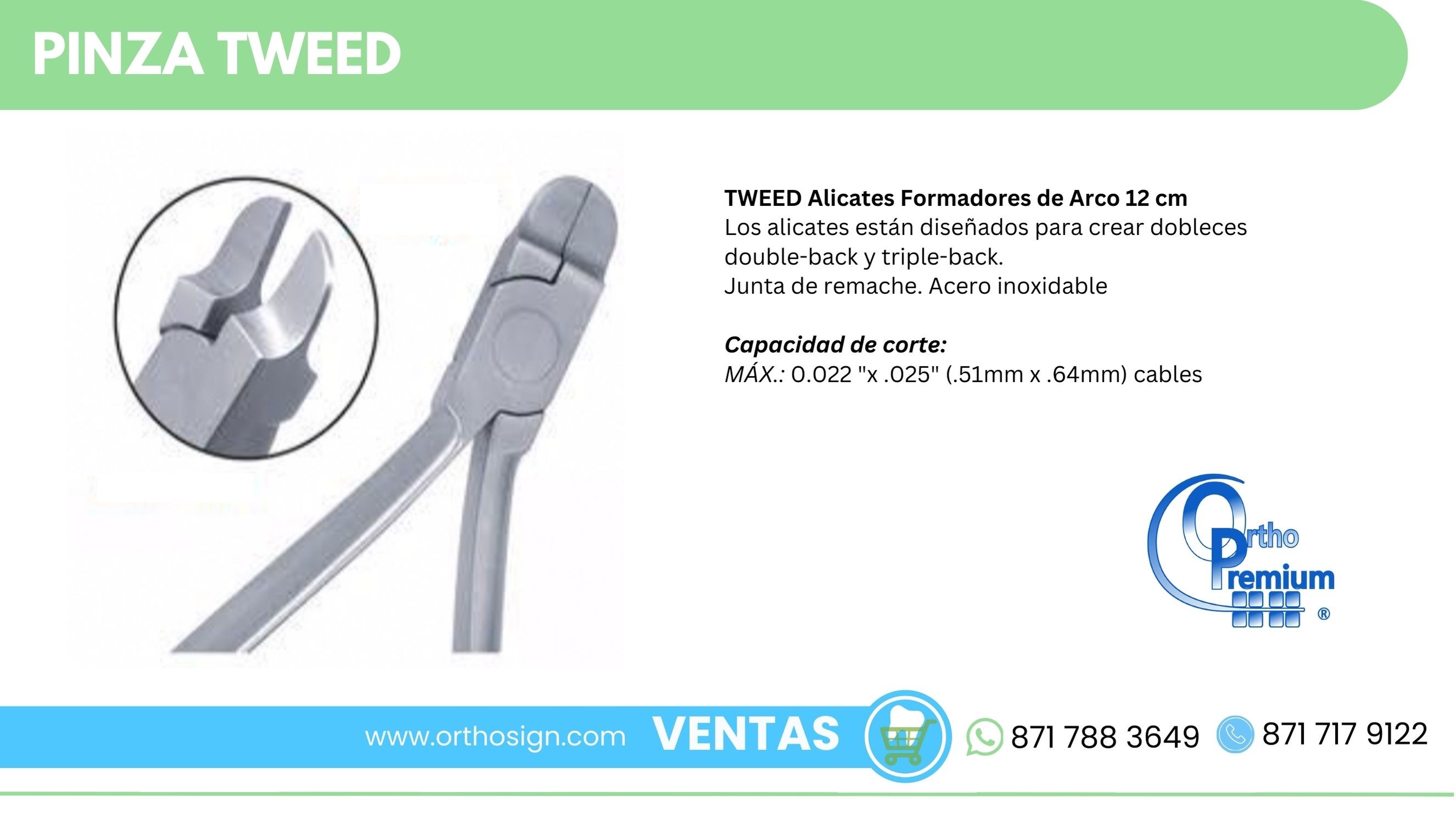 Pinza Tweed Ortho Premium ORTHOSIGN